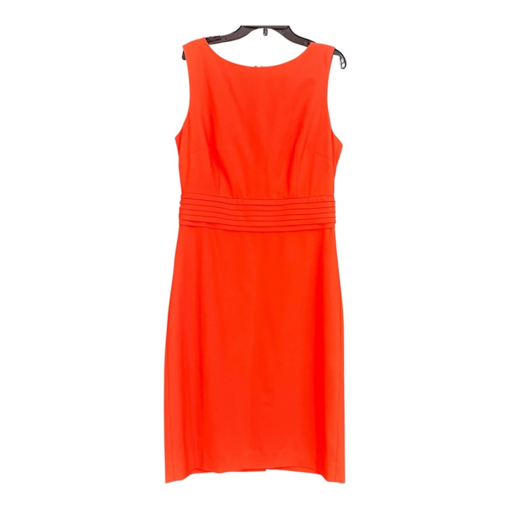 J.Crew 365 Red Orange Sheath Dress Size 4 Career Work Midi
